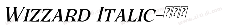 Wizzard Italic字体转换